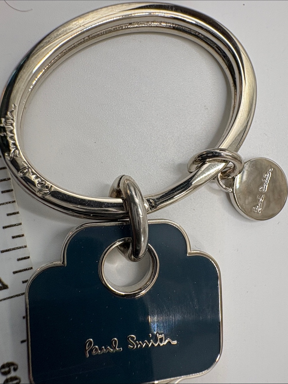 Paul Smith Silver Key Keyring - Picture 2 of 5